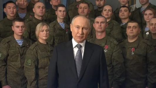 Новогоднее обращение президента России Владимира Путина